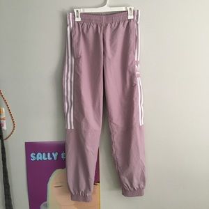 Adidas pink track pants